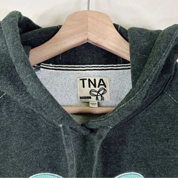 Aritzia Tna Womens Size Xsmall Pacific Logo Embroidered  Hoodie - Picture 10 of 15